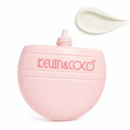 Trusa Machiaj - Crema Primer, Kevin&Coco, Baza pentru Machiaj, cu Protectie Solar SPF 50, Hidratare, Uniformizare, Textura Usoara, Efect Neted, pentru Toate Tipurile de Ten, 8 x 7.8 x 3 cm, Verde