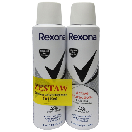Ingrijirea Corpului - Deodorant, Rexona Motionsense Antipersirant, 2 X 150 ml Active Protection Invisble