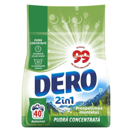 Detergent Rufe - Dero Automat 3 kg 2in1 Prospetimea Muntelui 40 spalari