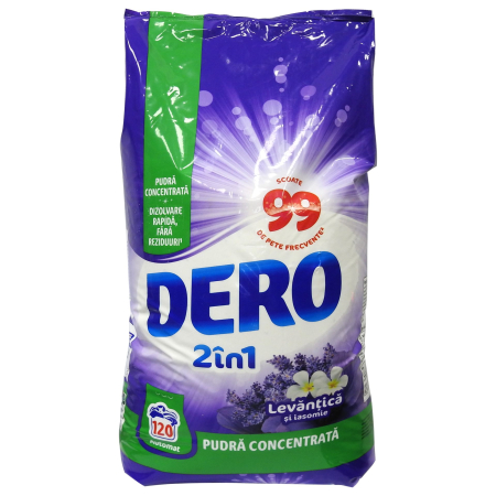 Detergent Rufe - Dero Automat 9 kg 2in1 Levantica Iasomie 120 spalari