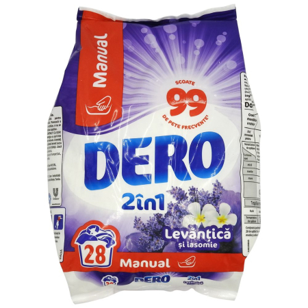 Detergent Rufe - Dero Manual 1.4 kg 2in1 Levantica si Iasomie 28 spalari