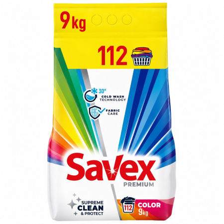 Detergent Rufe - Detergent Automat pentru Rufe, SAVEX, 2 in 1 Color, 9 kg