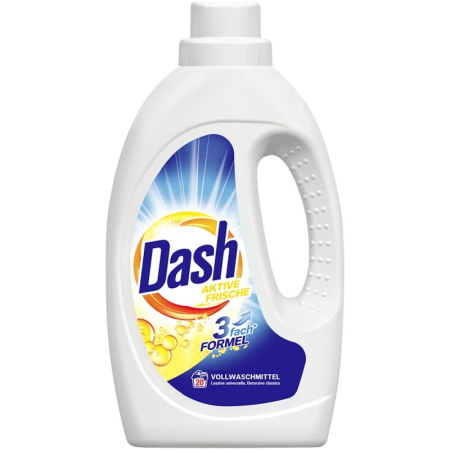 Detergent Rufe - Detergent Lichid, Dash, 1.100 ml Activ Fresh 20 spalari