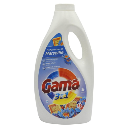 Detergent Rufe - Detergent Lichid, Gama, 3 L Marsilia 66 spalari