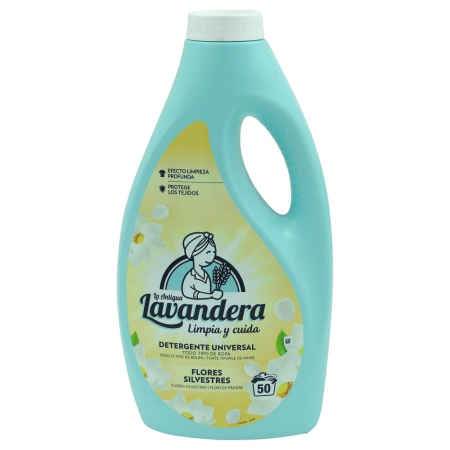 Detergent Rufe - Detergent Lichid, Lavandera, 2.5 L Flores Silvestres