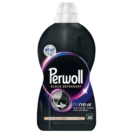 Detergent Si Balsam Rufe - Detergent Lichid pentru Haine, Perwoll, Black Renew, 1 L, 40 spalari