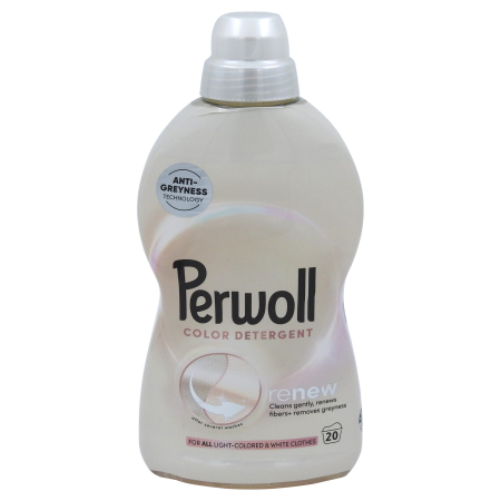 Detergent Si Balsam Rufe - Detergent Lichid, Perwoll, 1 L Renew Light Color 20 spalari