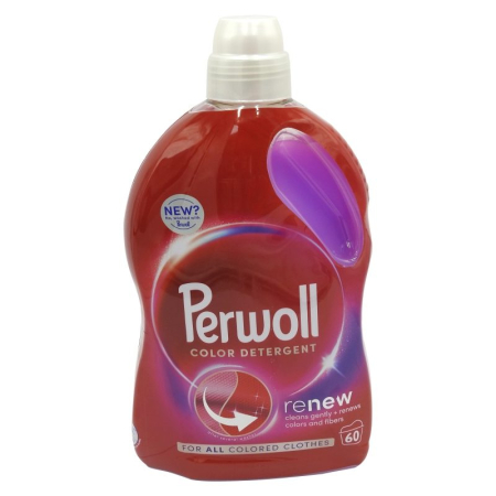 Detergent Rufe - Detergent Lichid, Perwoll, 3 L Renew Color 60 spalari