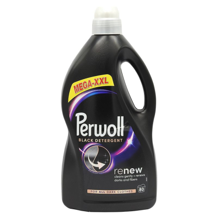 Detergent Rufe - Detergent Lichid, Perwoll, 4 L Renew Black Fiber 80 spalari