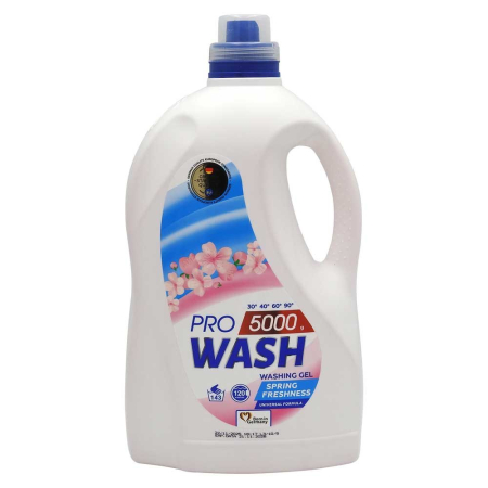 Detergent Si Balsam Rufe - Detergent Lichid, Pro Wash, Gel 4.8 L Spring Freshness 120 spalari