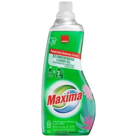 Detergent Rufe - Detergent Lichid, Sano Maxima, 1.5 L Moments Of Joy 60 spalari