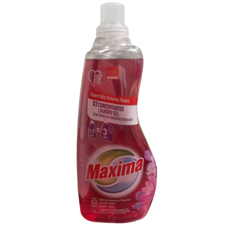 Detergent Rufe - Detergent Lichid, Sano Maxima, 1.5 L Soft Silk 60 spalari