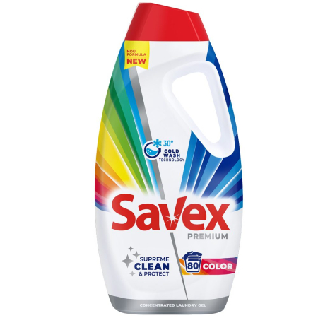 Detergent Rufe - Detergent Lichid, Savex, 3.6 L Color 80 spalari