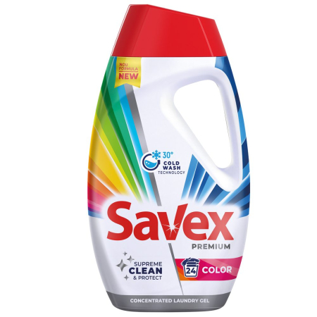 Detergent Si Balsam Rufe - Detergent Lichid, Savex, Premium 1.08 L Color 27 spalari