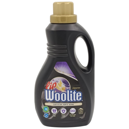 Detergent Rufe - Detergent Lichid, Woolite, 1.5 L Keratina Black 25 spalari