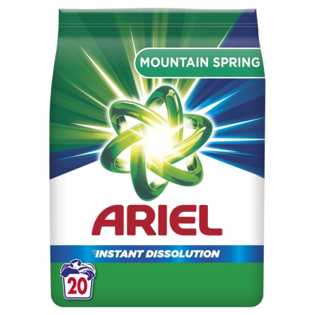 Detergent Rufe - Detergent pentru Rufe Automat, Ariel, 1.5 kg Mountain Spring 20 spalari