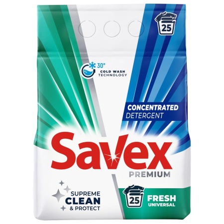 Detergent Si Balsam Rufe - Detergent pentru Rufe Automat, Savex, 2 kg 2in1 Fresh 25 spalari