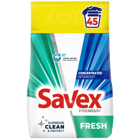 Detergent Rufe - Detergent pentru Rufe Automat, Savex, 3.6 kg Fresh 45 spalari