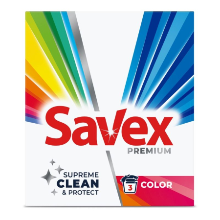 Detergent Rufe - Detergent pentru Rufe Automat, Savex, 300 g 2in1 Color 3 spalari