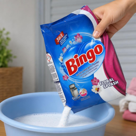 Detergent pentru Rufe, Bingo, Manual, 500 g, Floral Splash [2]