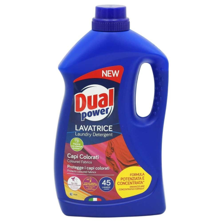 Detergent Rufe - Detergent pentru Rufe, Dual Power, Lichid 1.8 L Rufe Colorate 45 spalari