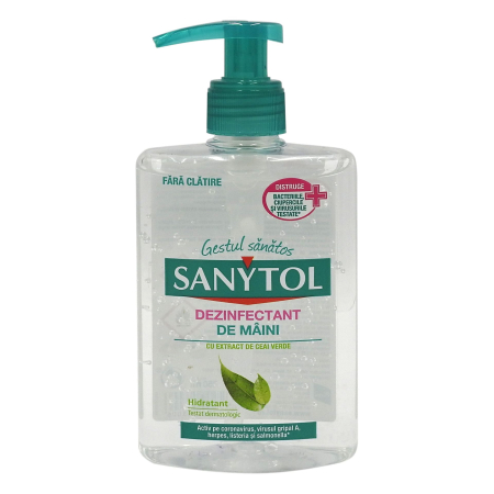 Produse Ingrijire - Dezinfectant, Sanytol, Gel Maini 250 ml Ceai Verde