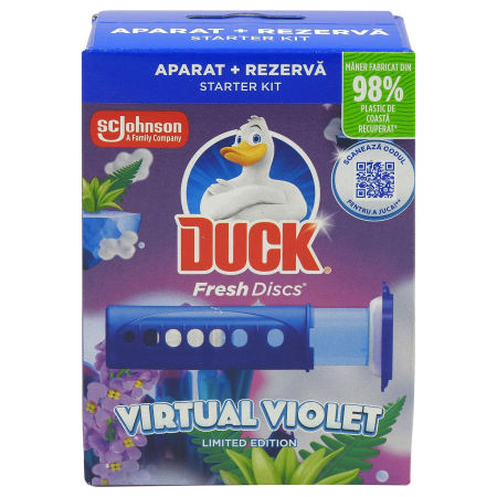 Articole Pentru Baie - Duck Fresh Discs Aparat WC 36 ml Virtual Violet