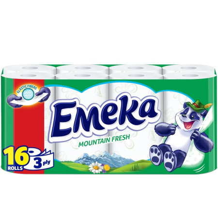 Hartie Igienica - Emeka Hartie Igienica 16ROLE 3STRATURI Mountain Fresh