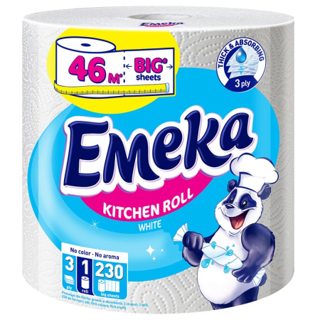 Prosop Hartie Bucatarie - Emeka Prosop Bucatarie Maxi 46M 3STR White