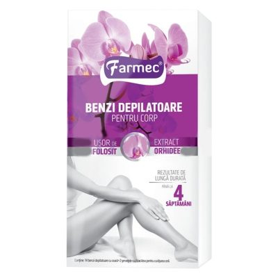 Produse Ingrijire - Farmec Benzi Depilatoare Corp 14 buc, 2SERV Orhidee 8260