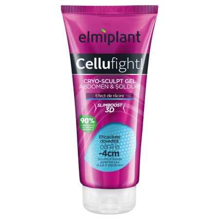 Produse Ingrijire - Gel Anticelulitic, Elmiplant, Cellufight Cryo Sculp, 200 ml