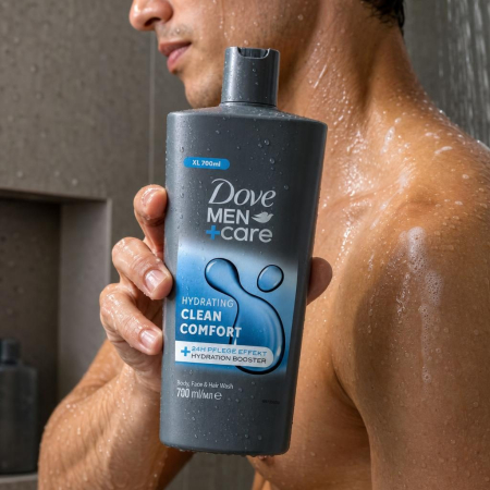 Gel de Dus 3 in 1, Dove, 700 ml, Men + Care Clean Comfort [2]