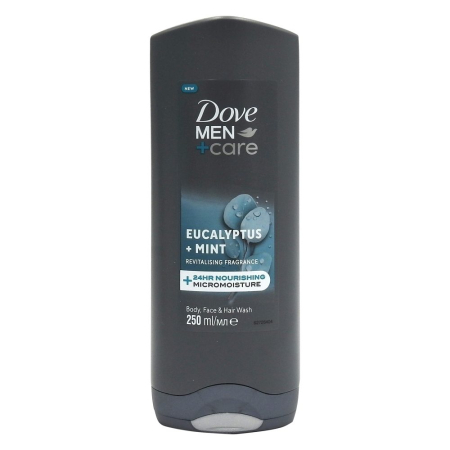 Geluri De Dus - Gel de Dus, Dove, 250 ml Men Care Eucalipt Menta