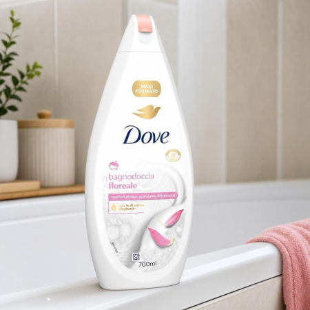Gel de dus, DOVE, Floral, 700 ml, Curatare Delicata cu Parfum Rafinat [2]