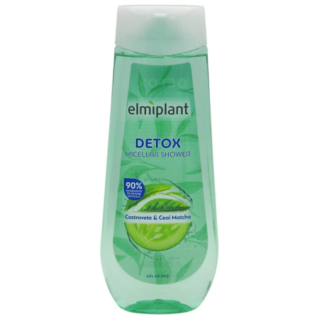 Geluri De Dus - Gel de Dus, Elmiplant, 400 ml Detox Castravete Ceai Matcha