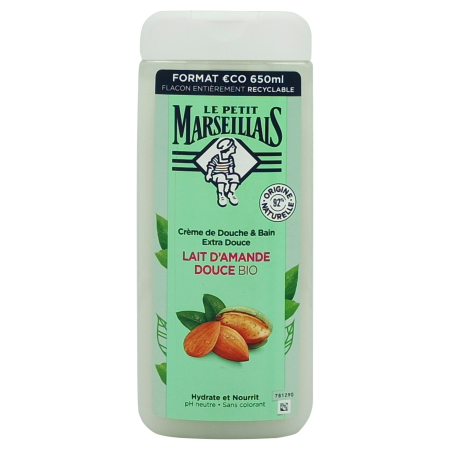 Sampon Si Gel De Dus - Gel de Dus, Le Petit Marseillais, 650 ml Bio Lapte Migdale