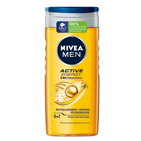 Sampon Si Gel De Dus - Gel de Dus, Nivea, 250 ml Men Active Energy
