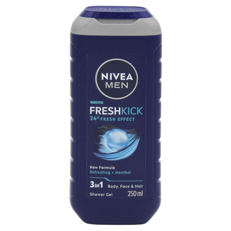 Sampon Si Gel De Dus - Gel de Dus, Nivea, 250 ml Men Cool Kick