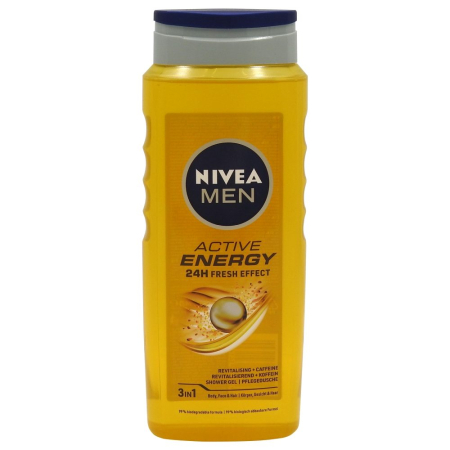 Sampon Si Gel De Dus - Gel de Dus, Nivea, 500 ml Men Active Energy