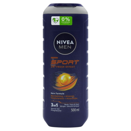 Geluri De Dus - Gel de Dus, Nivea, 500 ml Men Sport