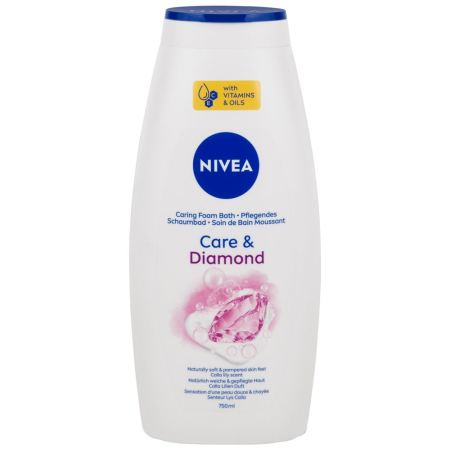Geluri De Dus - Gel de Dus Spumant de Baie, NIVEA, Care Diamond, 750 ml