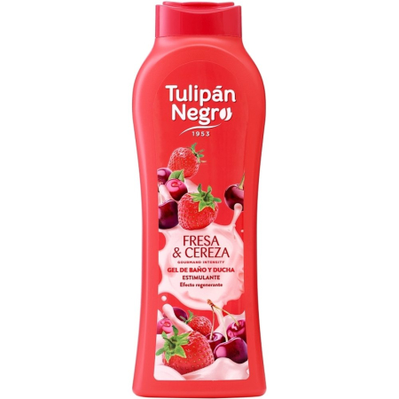 Sampon Si Gel De Dus - Gel de Dus, Tulipan Negro, 650 ml Fresa Cereza