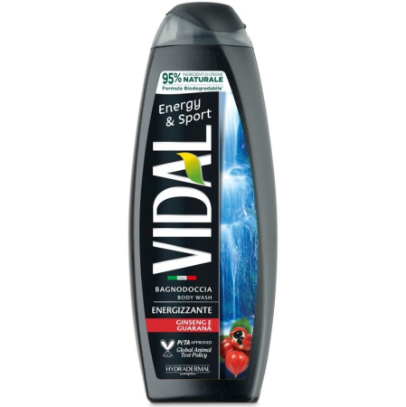 Sampon Si Gel De Dus - Gel de Dus, Vidal, 500 ml Ginseng Guarana