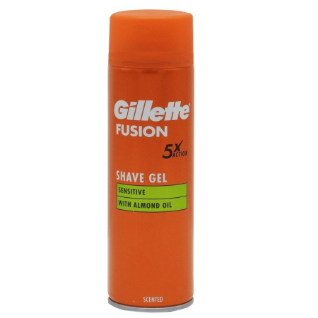 Produse Ingrijire - Gel, Gillette, Ras 200 ml Fusion Sensitive Almond