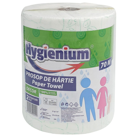 Prosop Hartie Bucatarie - Hygienium Prosop Hartie Decor 2STR 70M Green