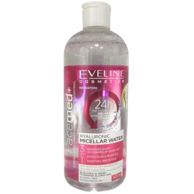 Produse Pentru Curatarea Tenului - Lotiune, Eveline, Micelara 400 ml Hyaluronic