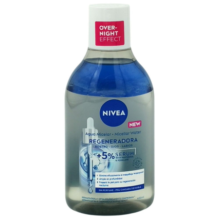 Produse Pentru Curatarea Tenului - Lotiune, Nivea, Micelara 400 ml 5% Ser Regenerator Fata/Ochi/Buze