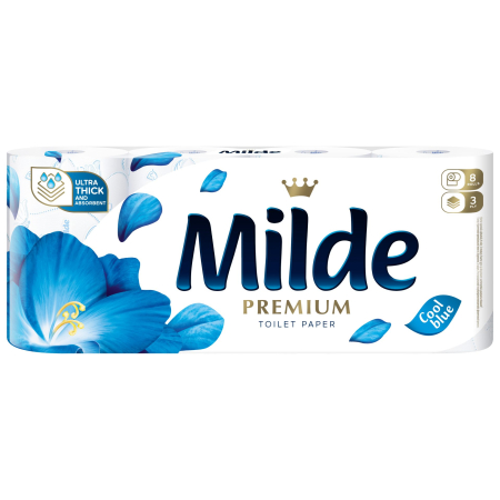 Produse De Curatat - Milde Hartie Igienica 8ROLE 3STRATURI Cool Blue