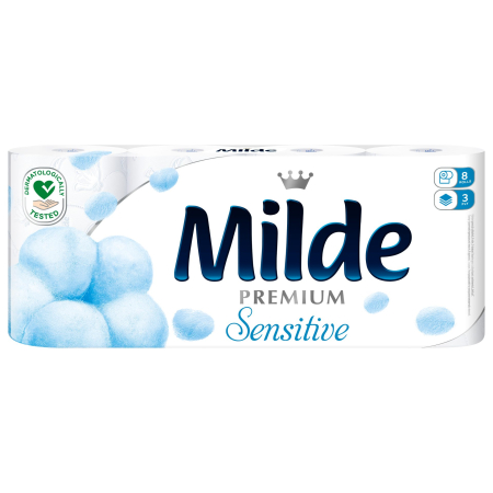 Hartie Igienica - Milde Hartie Igienica 8ROLE 3STRATURI Premium Sensitive