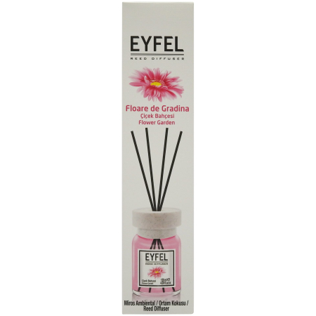 Odorizant camera - Odorizant Camera cu Betisoare, EYFEL, Flower Garden, 120 ml